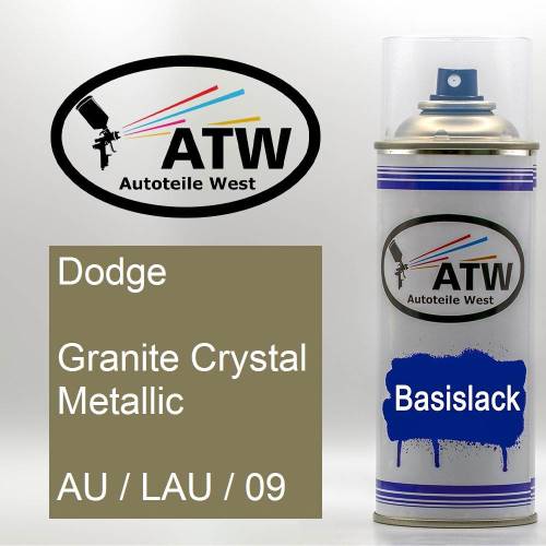Dodge, Granite Crystal Metallic, AU / LAU / 09: 400ml Sprühdose, von ATW Autoteile West.